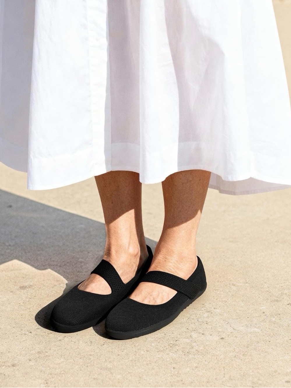 Dreampairs Black Mary Jane Wide Toe Flats Size 10